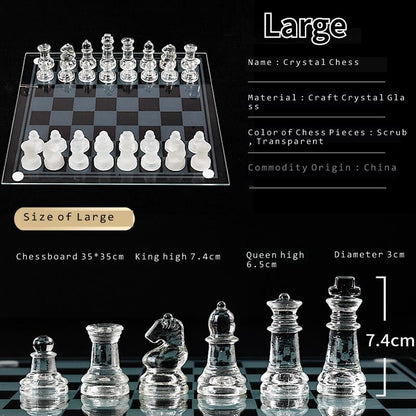 لعبة شطرنج من الكريستال و الاكريليك